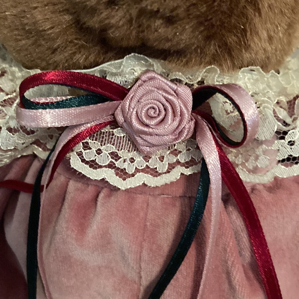 Victorian Stuffed Bear - Picture 3 of 4